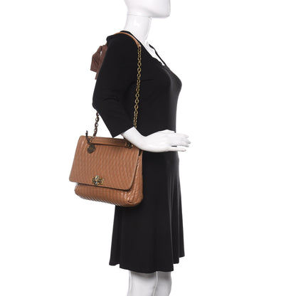Lanvin Calfskin Quilted Medium Happy Shoulder Bag Brown 2 of 8