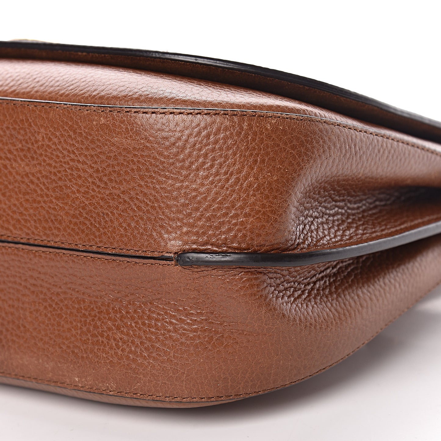 Small Classic Grain Calfskin Amberley Satchel Oak