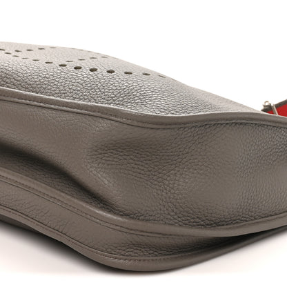 Hermes Taurillon Clemence Amazone Evelyne III GM Etain 10 of 10