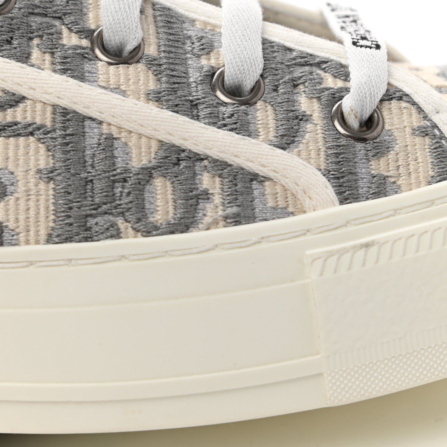 Christian Dior Canvas Oblique Walk'N'Dior Low Top Sneakers 39 Grey Stone 11 of 11