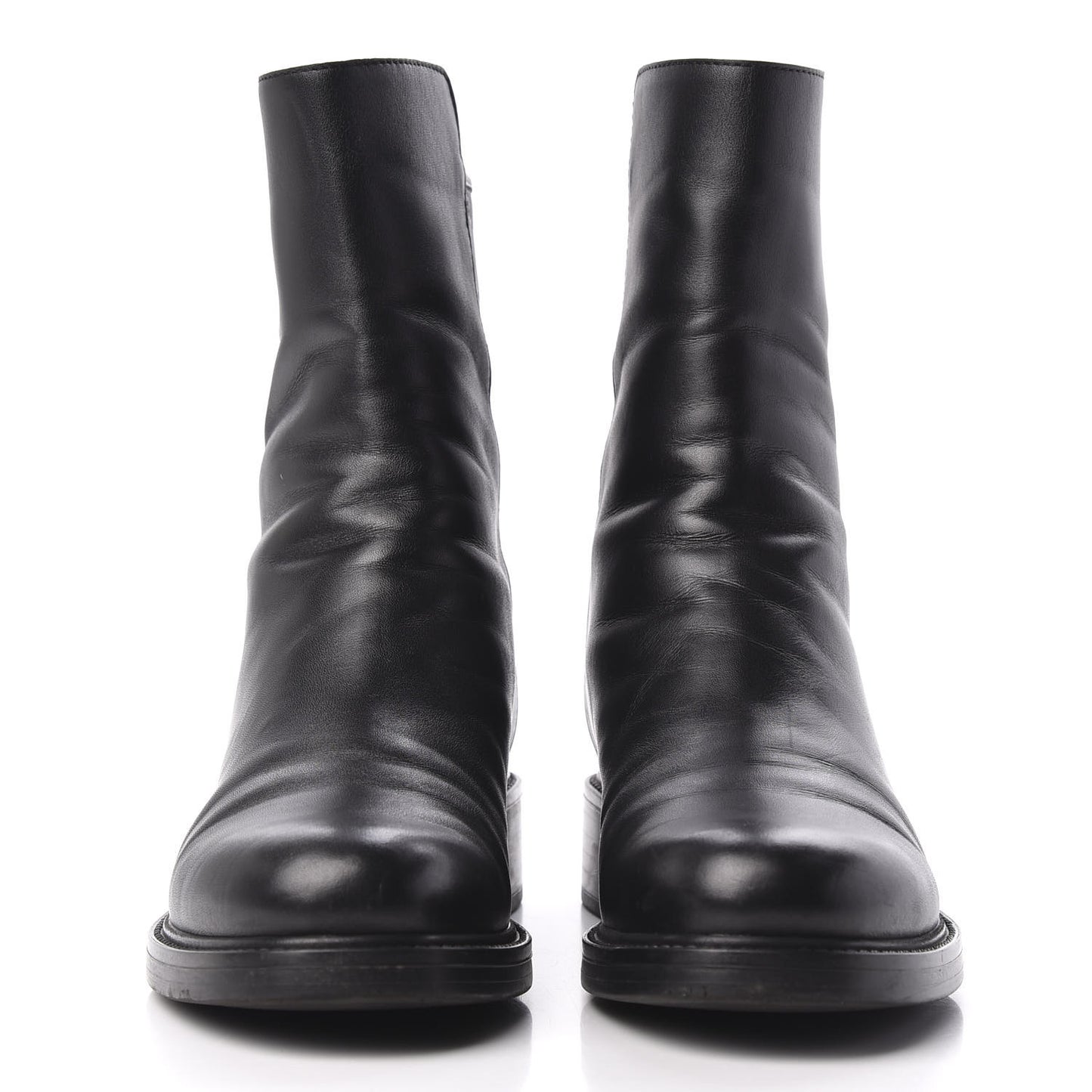 Soft Guccissima Zip Boots 38.5 Black