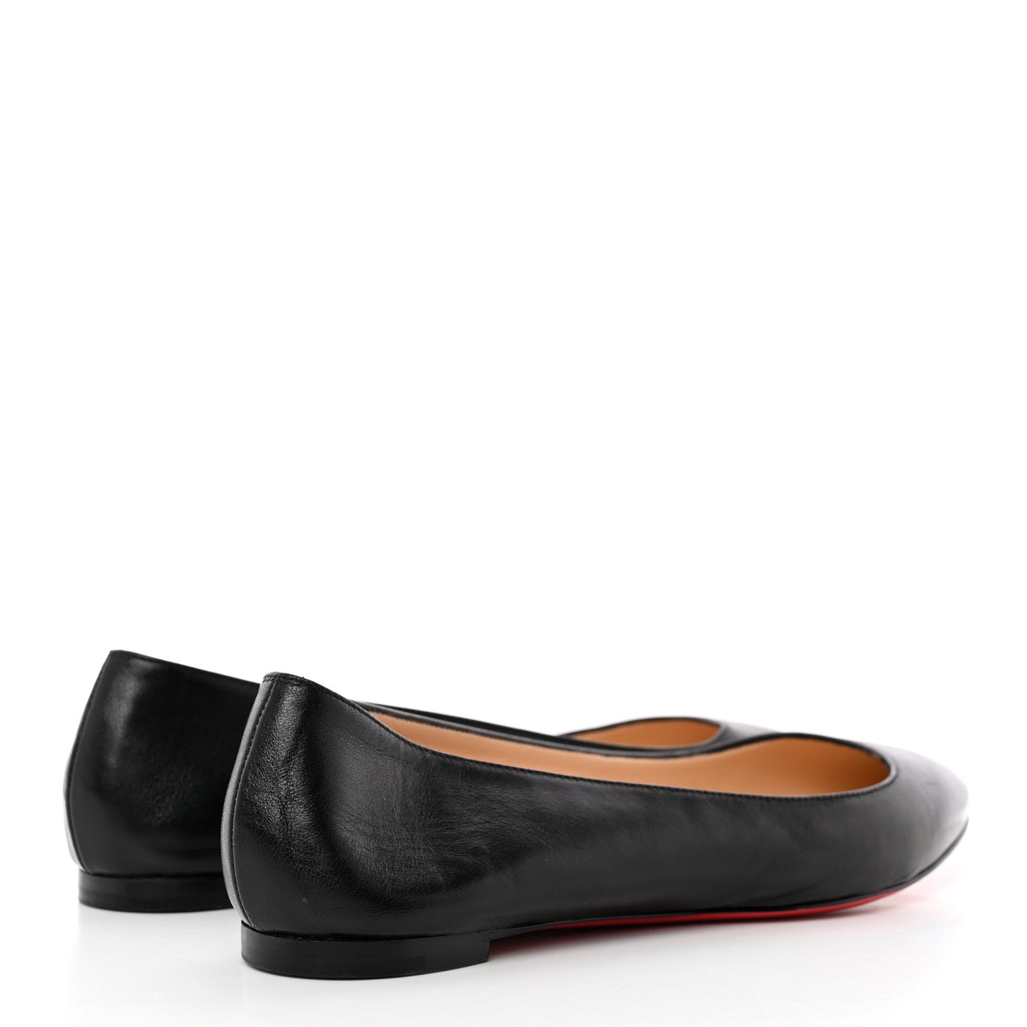 Christian Louboutin Shiny Nappa Ballalla Flats 37.5 Black 4 of 13
