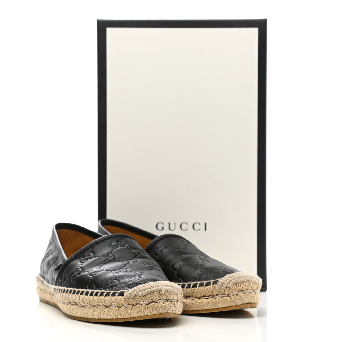 Microguccissima Signature Espadrilles 39.5 Black