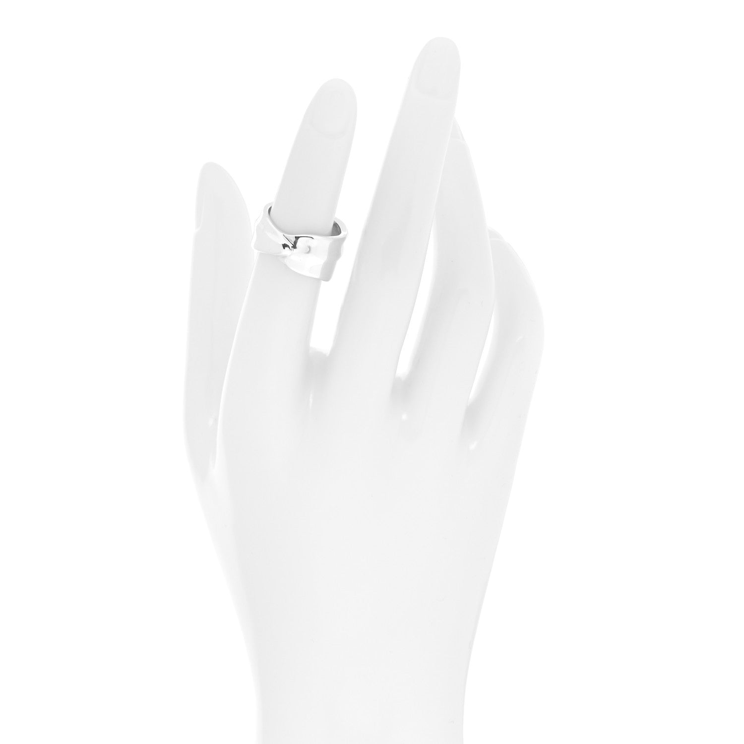 Tiffany Sterling Silver Nature Leaf Ring 49 5 2 of 4