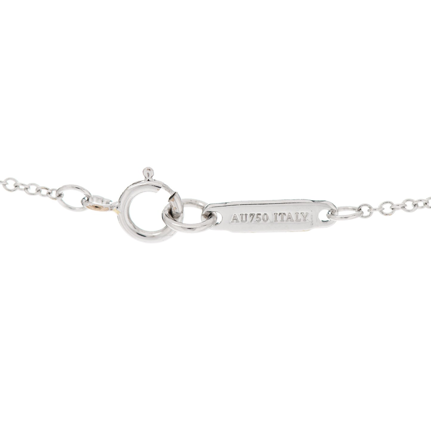 18K White Gold Diamond Small Atlas Open Pave Pendant Necklace