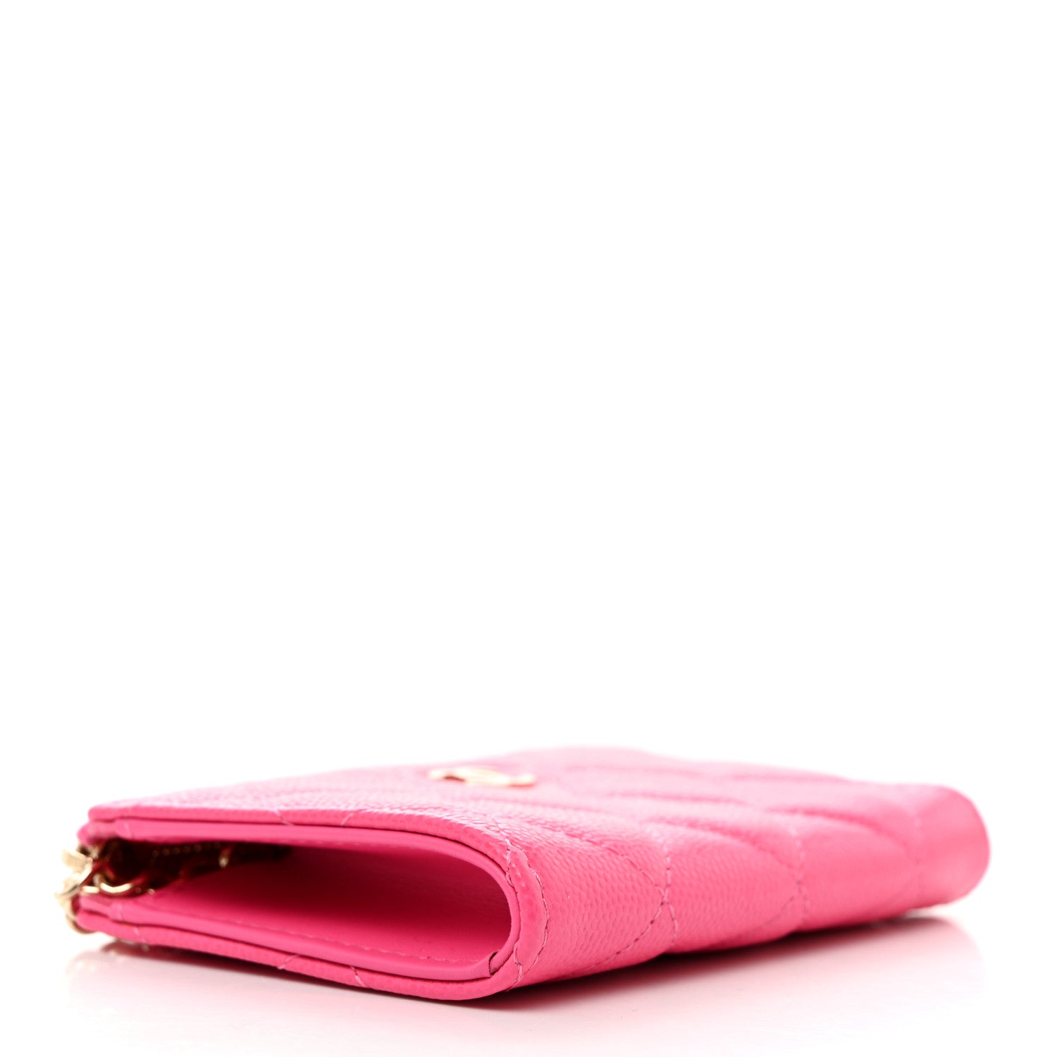 Chanel Caviar Quilted Zipped Key Holder Case Pink 4 of 8