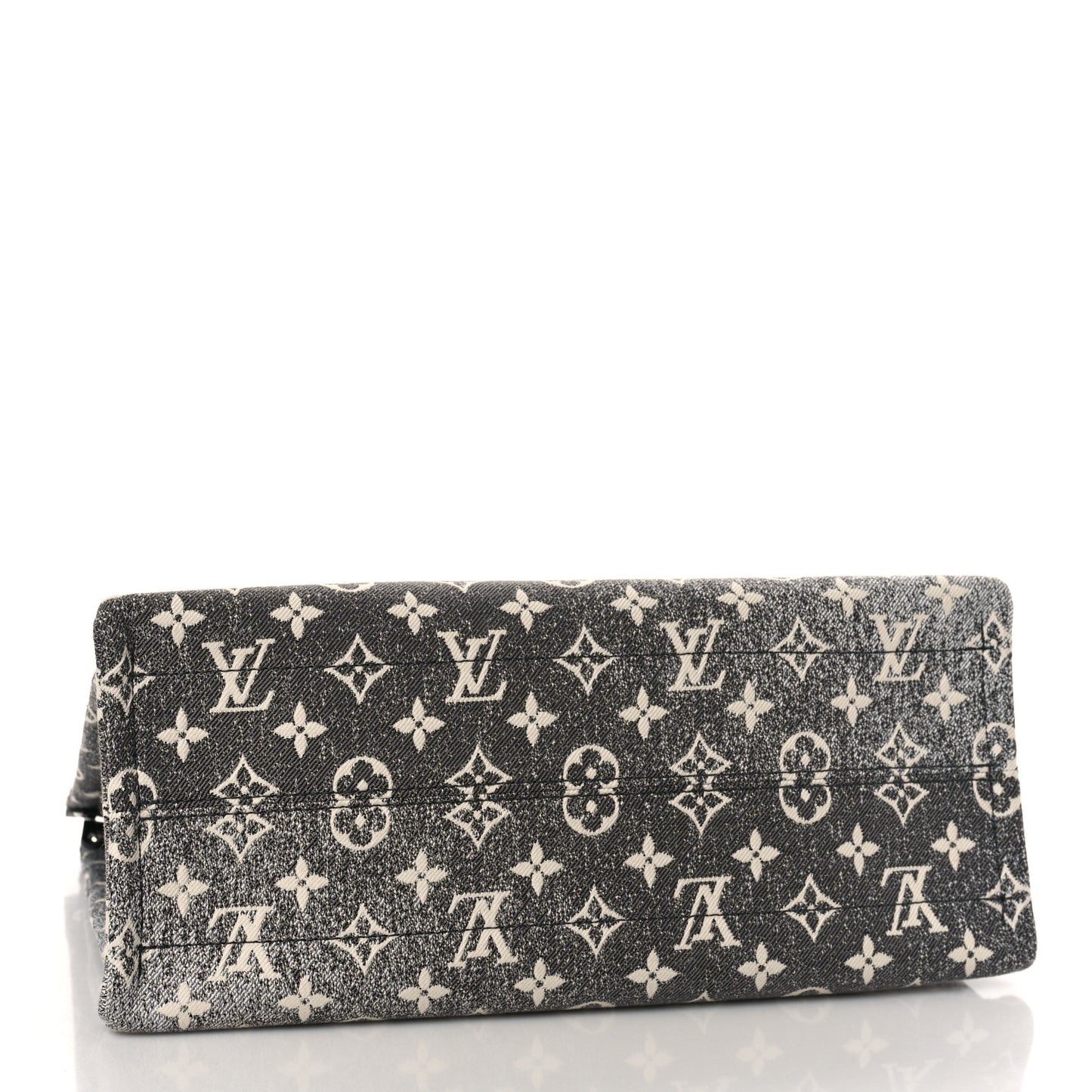 Monogram Jacquard Denim Onthego MM Black
