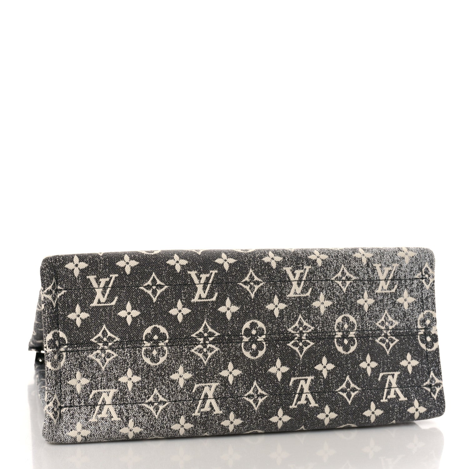 Louis Vuitton Monogram Jacquard Denim Onthego MM Black 4 of 8
