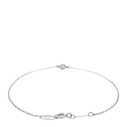 Tiffany Sterling Silver Aquamarine Elsa Peretti Color By The Yard Bracelet 2 of 4