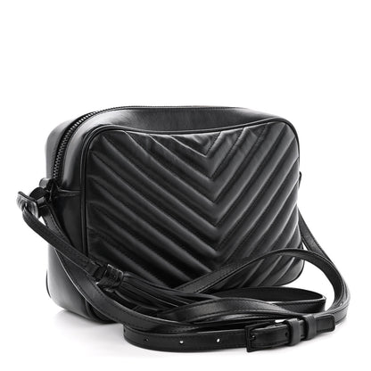 Saint Laurent Calfskin Matelasse Monogram Monochrome Lou Camera Bag Black Sold: 50 3 of 14
