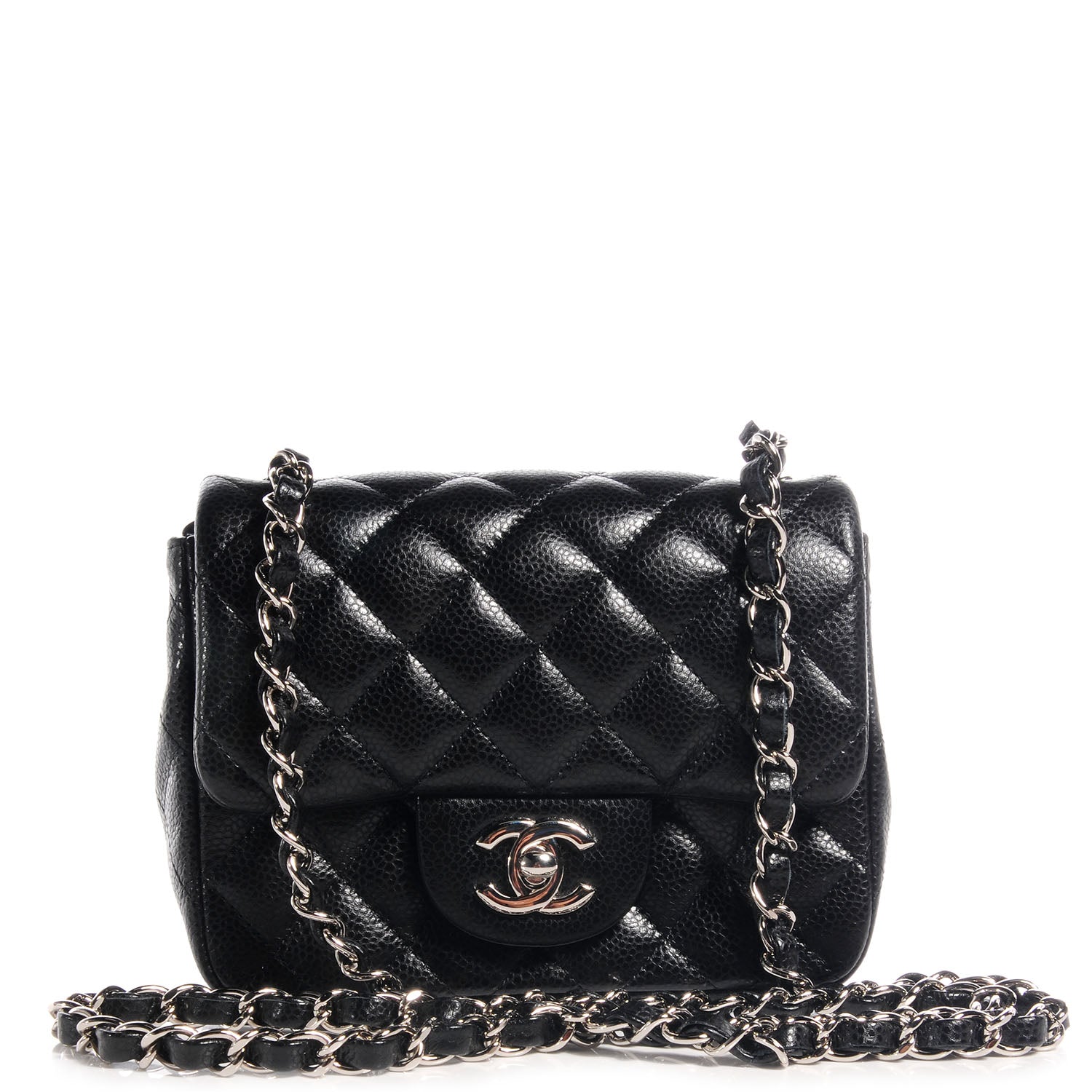 Chanel Caviar Quilted Mini Square Flap Bag Black 1 of 9