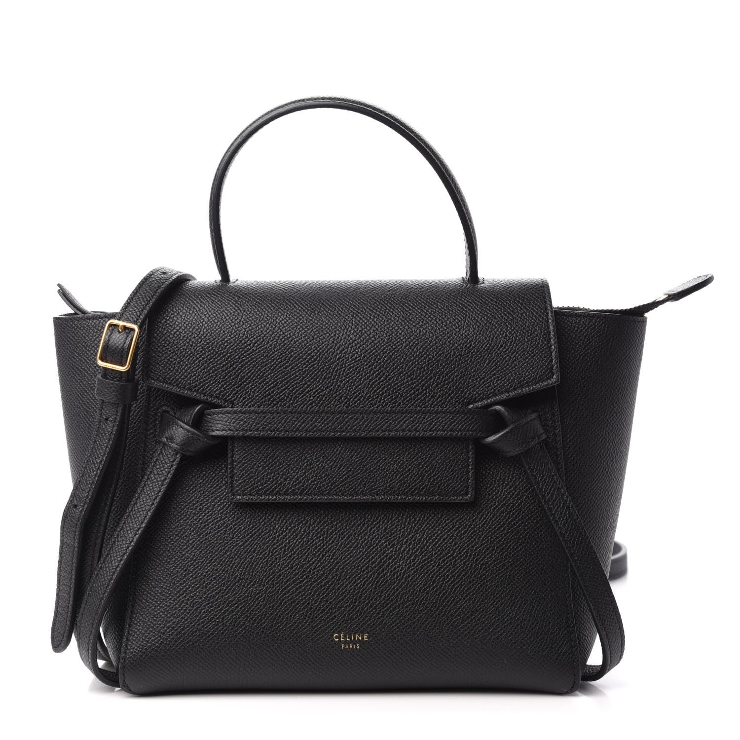 Celine Grained Calfskin Nano Belt Bag Black 1 of 10