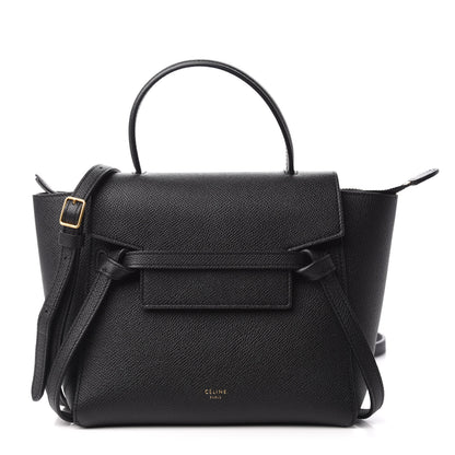Celine Grained Calfskin Nano Belt Bag Black 1 of 10