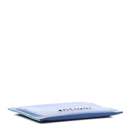 Givenchy Goatskin Bi-Color Pandora Card Case Electric Blue Mint Green 4 of 8