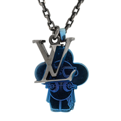 Louis Vuitton Sound DJ Vivienne Pendant Necklace Blue 4 of 10