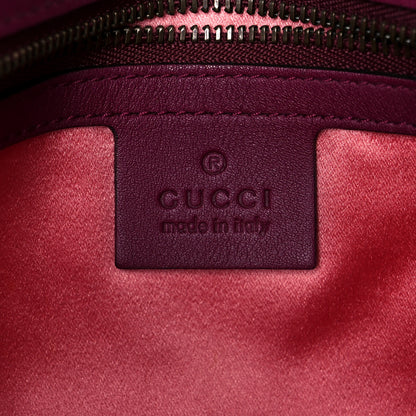 Gucci Velvet Matelasse Small GG Marmont Shoulder Bag Fuchsia Violet Cyclamen 6 of 12