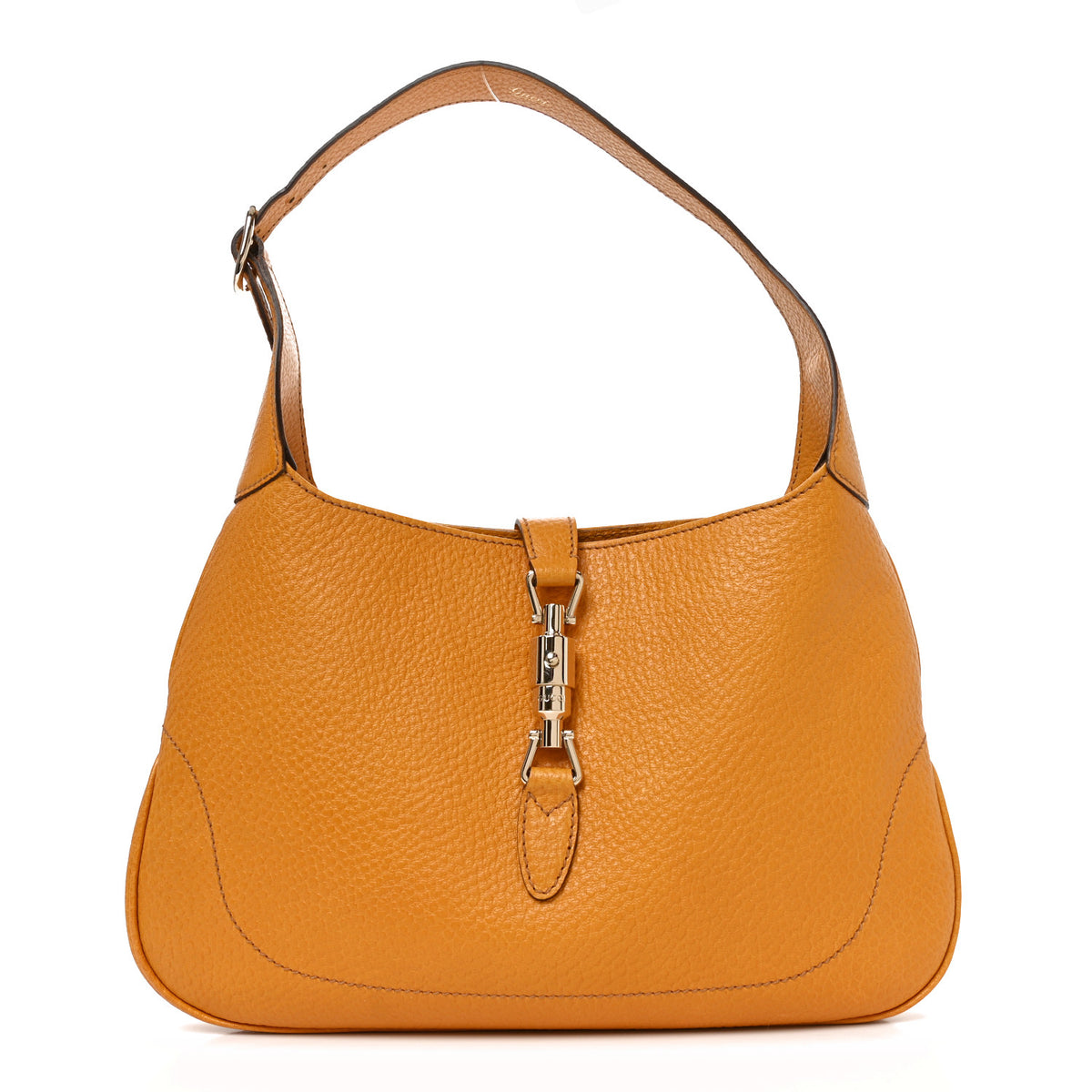 Gucci Soft Grained Calfskin Jackie O Hobo Orange 1 of 10