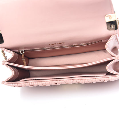 Miu Miu Lambskin Confidential Matelasse Chain Shoulder Bag Orchidea 5 of 11