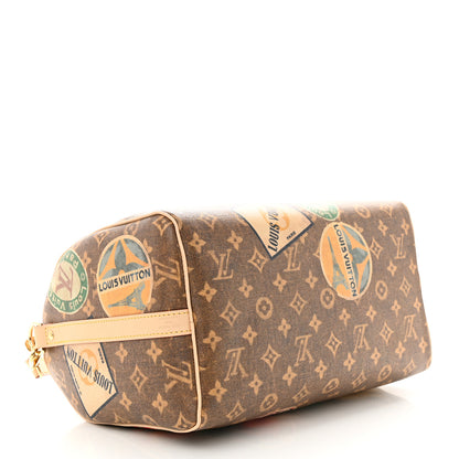 Louis Vuitton Monogram Hotel Labels Speedy Bandouliere 30 4 of 11