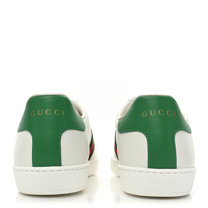 Gucci X DISNEY Calfskin Miro Soft Web Donald Duck Womens Ace Sneakers 40.5 White New Shamarock 4 of 10