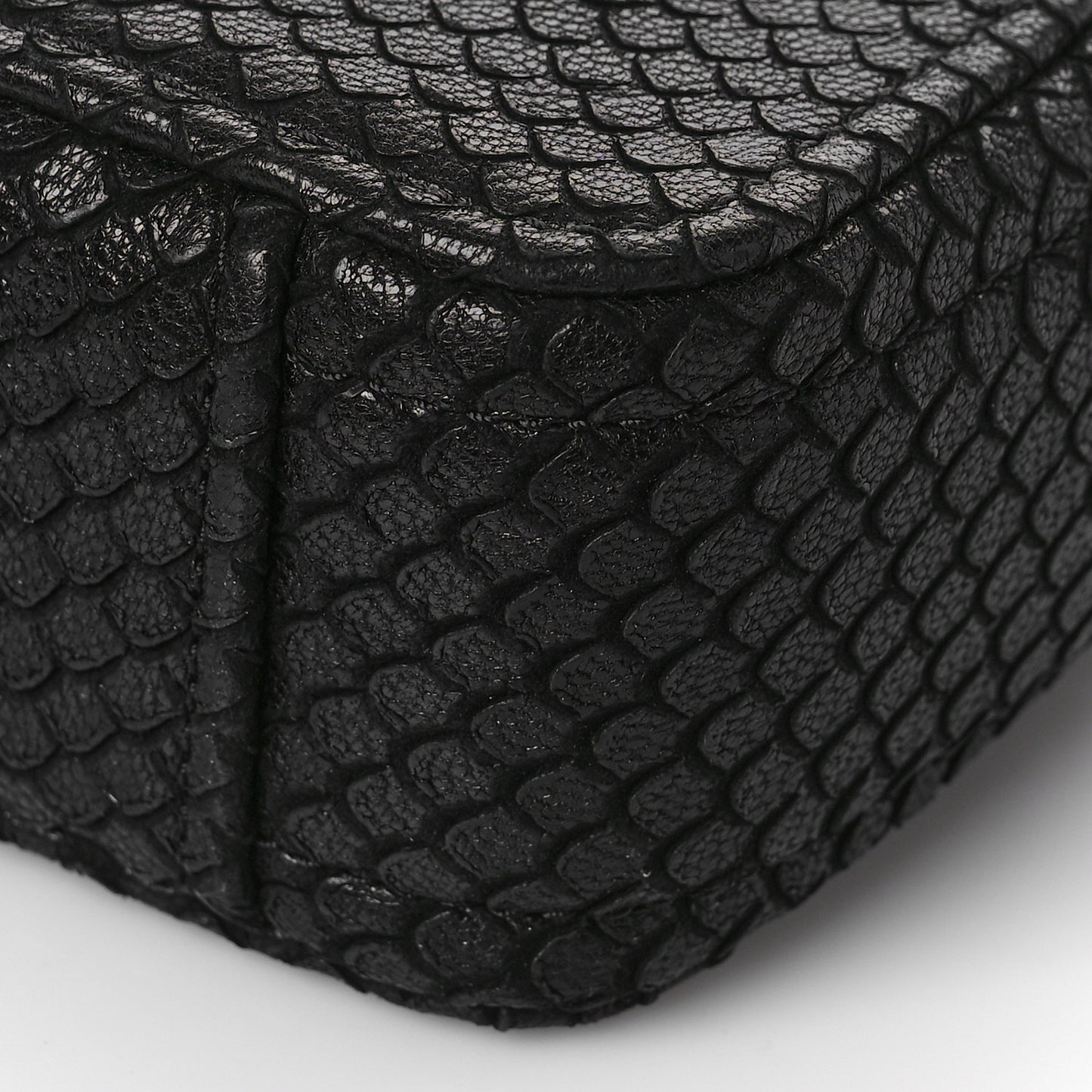 Goatskin Python Print The Softshot 17 Bag Black