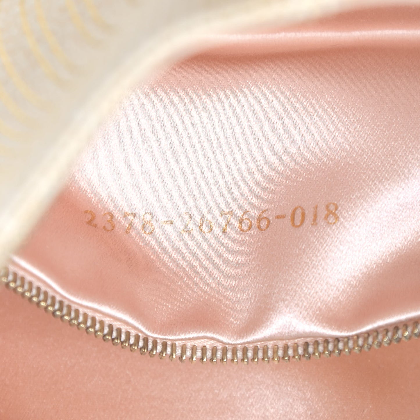 Metallic Calfskin Printed Mini Baguette Gold