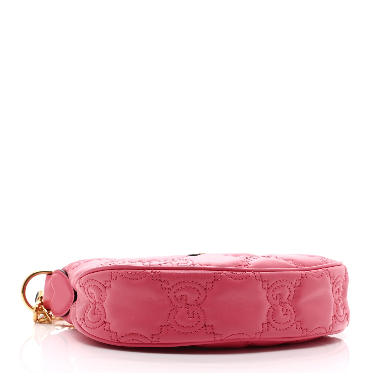 Calfskin GG Matelasse Mini Hobo Shoulder Bag Pink
