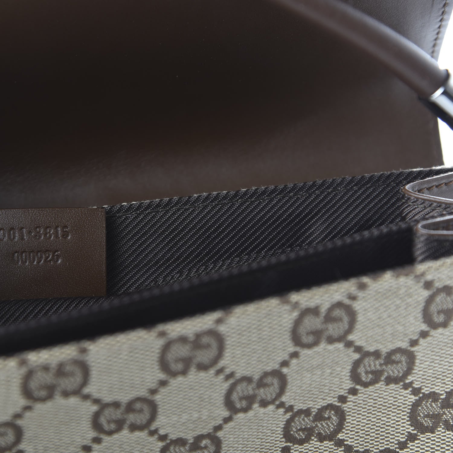 Gucci Monogram Pochette Flap Brown 9 of 10