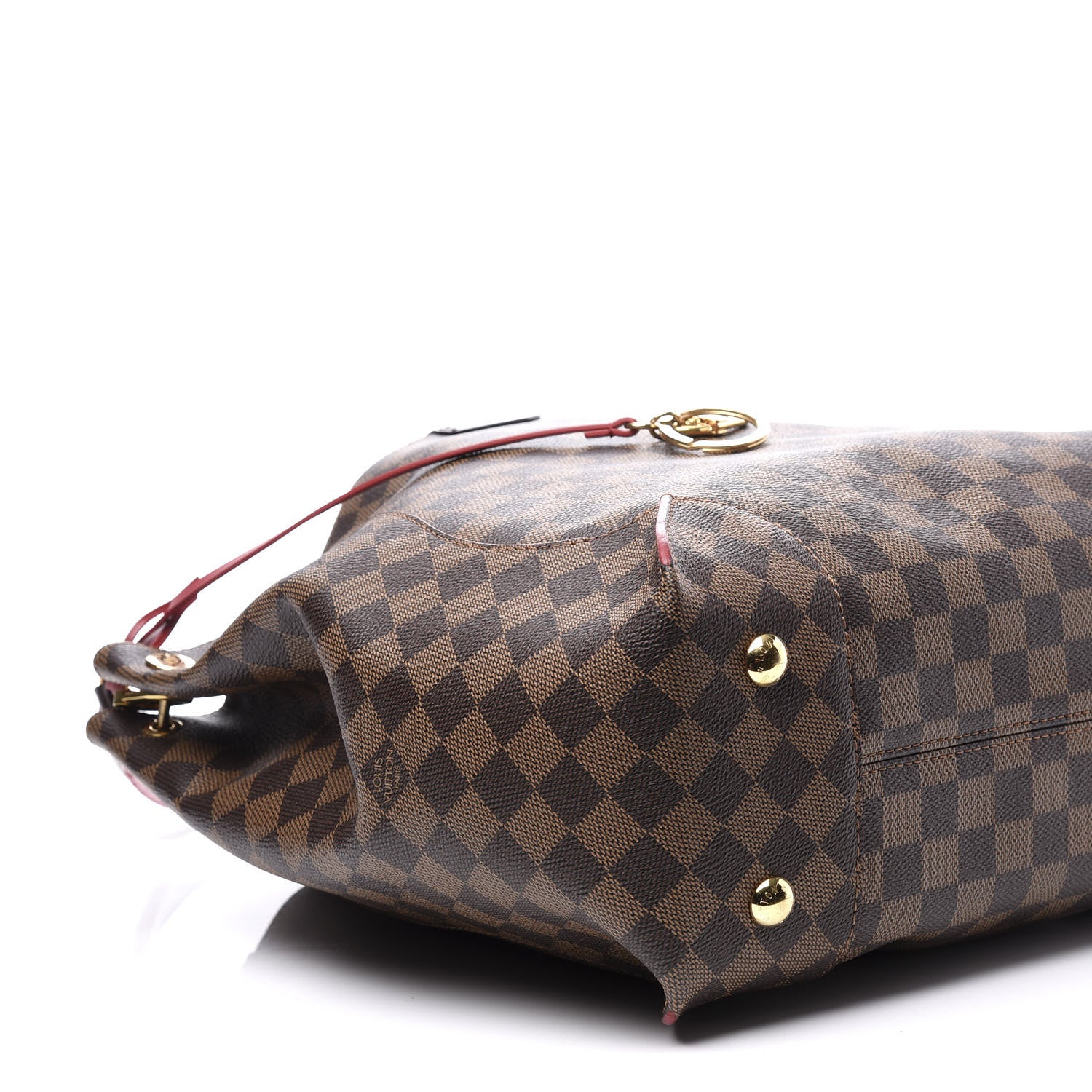Louis Vuitton Damier Ebene Caissa Hobo Cherry 7 of 11