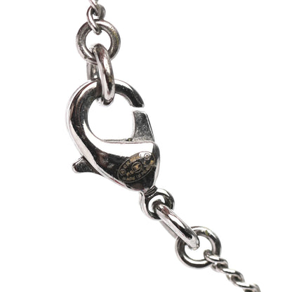 Chanel Crystal CC Necklace Silver 4 of 4