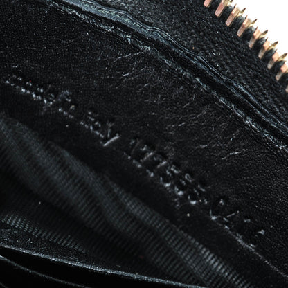 Saint Laurent Textured Patent Monogram Belle De Jour Zip Around Wallet Black 7 of 7