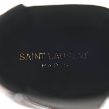 Saint Laurent Patent Tartaruga Chelsea Boots 38 Manto Naturale 7 of 9