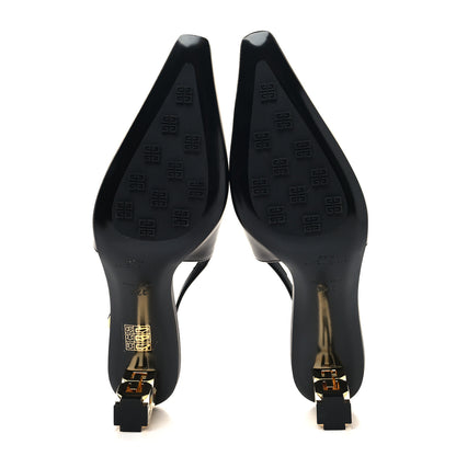 Givenchy Calfskin G Cube 50mm Slingback Pumps 37.5 Black 5 of 9