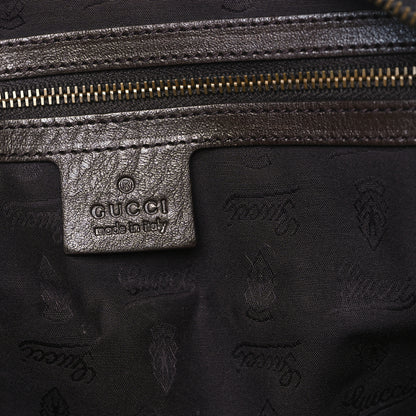 Gucci Guccissima Medium Jockey Hobo Dark Brown 6 of 12