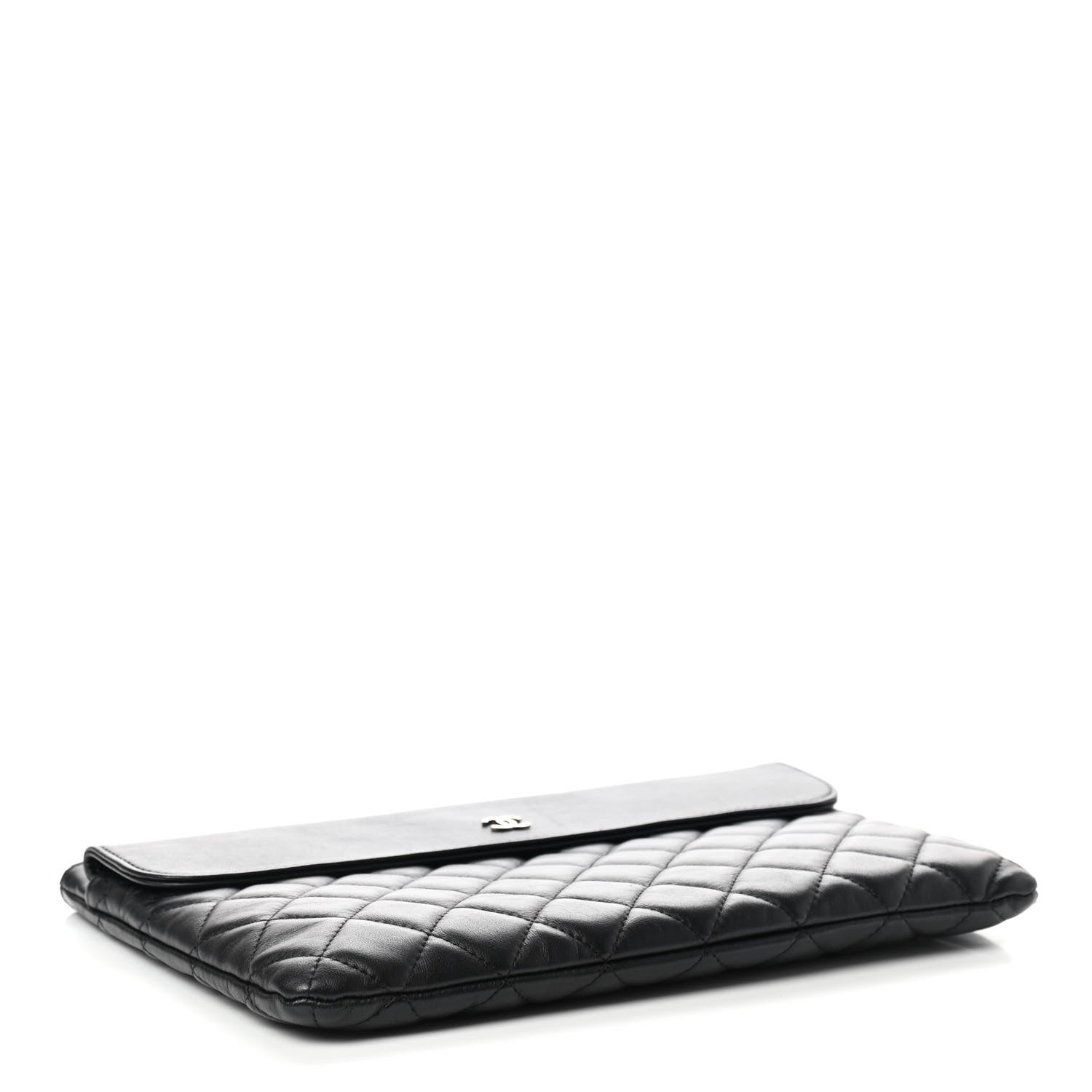 Chanel Lambskin Quilted Medium Flap Cosmetic Case Black 4 of 10