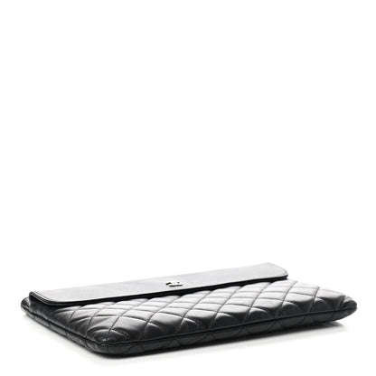 Chanel Lambskin Quilted Medium Flap Cosmetic Case Black 4 of 10