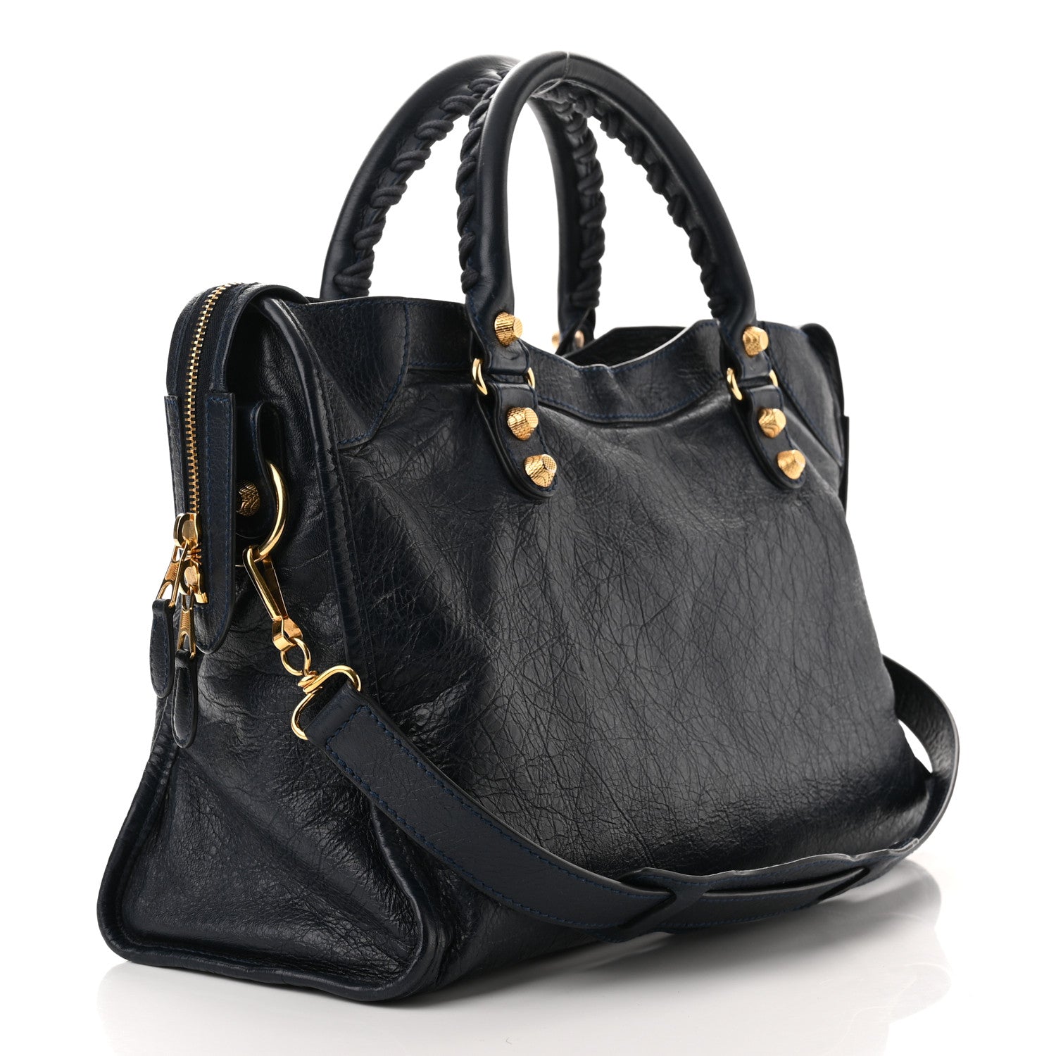 Balenciaga Agneau Giant 12 Gold Hardware City Bleu Obscur 3 of 10
