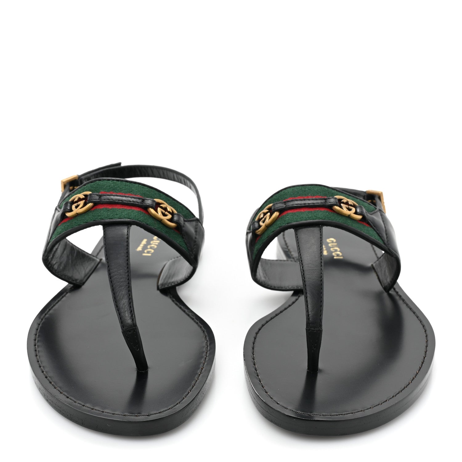 Gucci Nylon Web Lifford Jakarta Sandals 35 Black 2 of 7