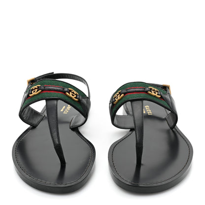 Gucci Nylon Web Lifford Jakarta Sandals 35 Black 2 of 7