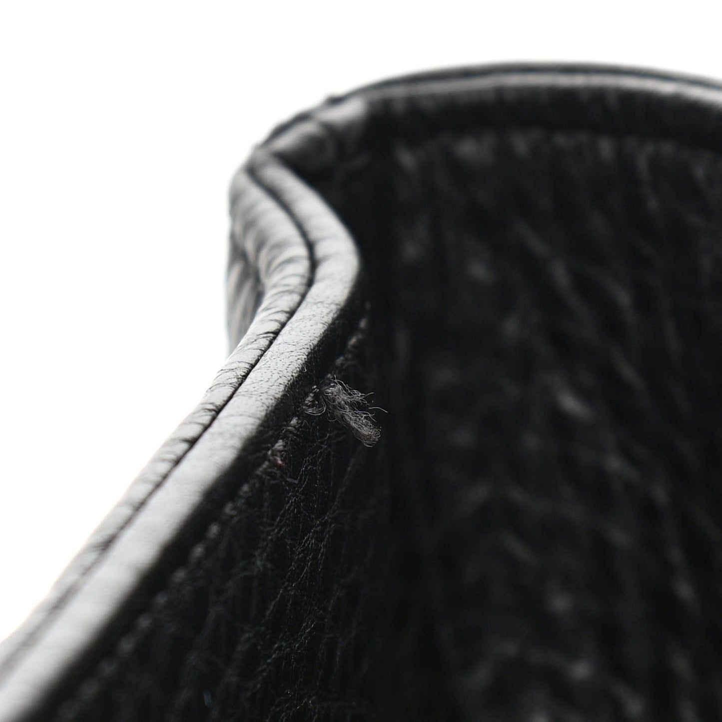 Calfskin Cerf Executive Shopper Tote Black