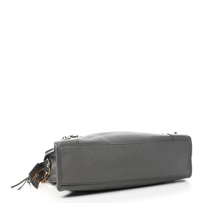 Balenciaga Chevre Gold Metallic Edge Hardware S City Gris Acier 4 of 9