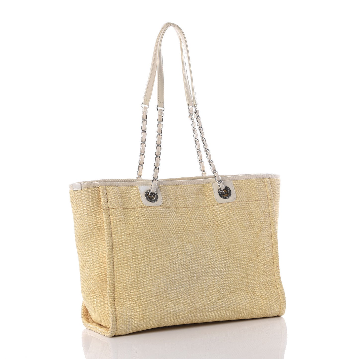 Canvas Small Deauville Tote Light Yellow