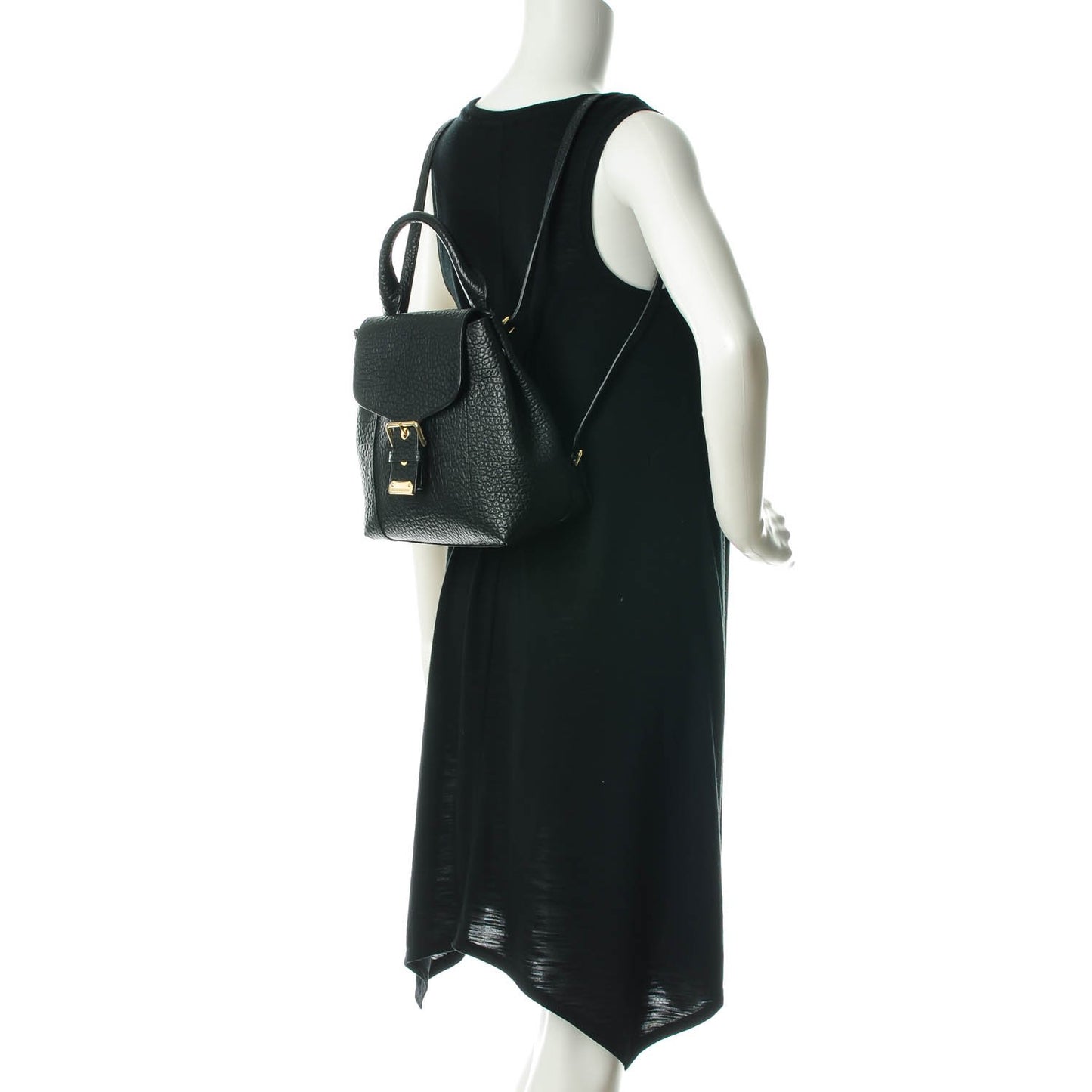Heritage Grain Small Belmont Backpack Black