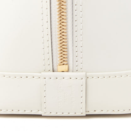 Louis Vuitton Smooth Calfskin Signature Alma PM White 7 of 7