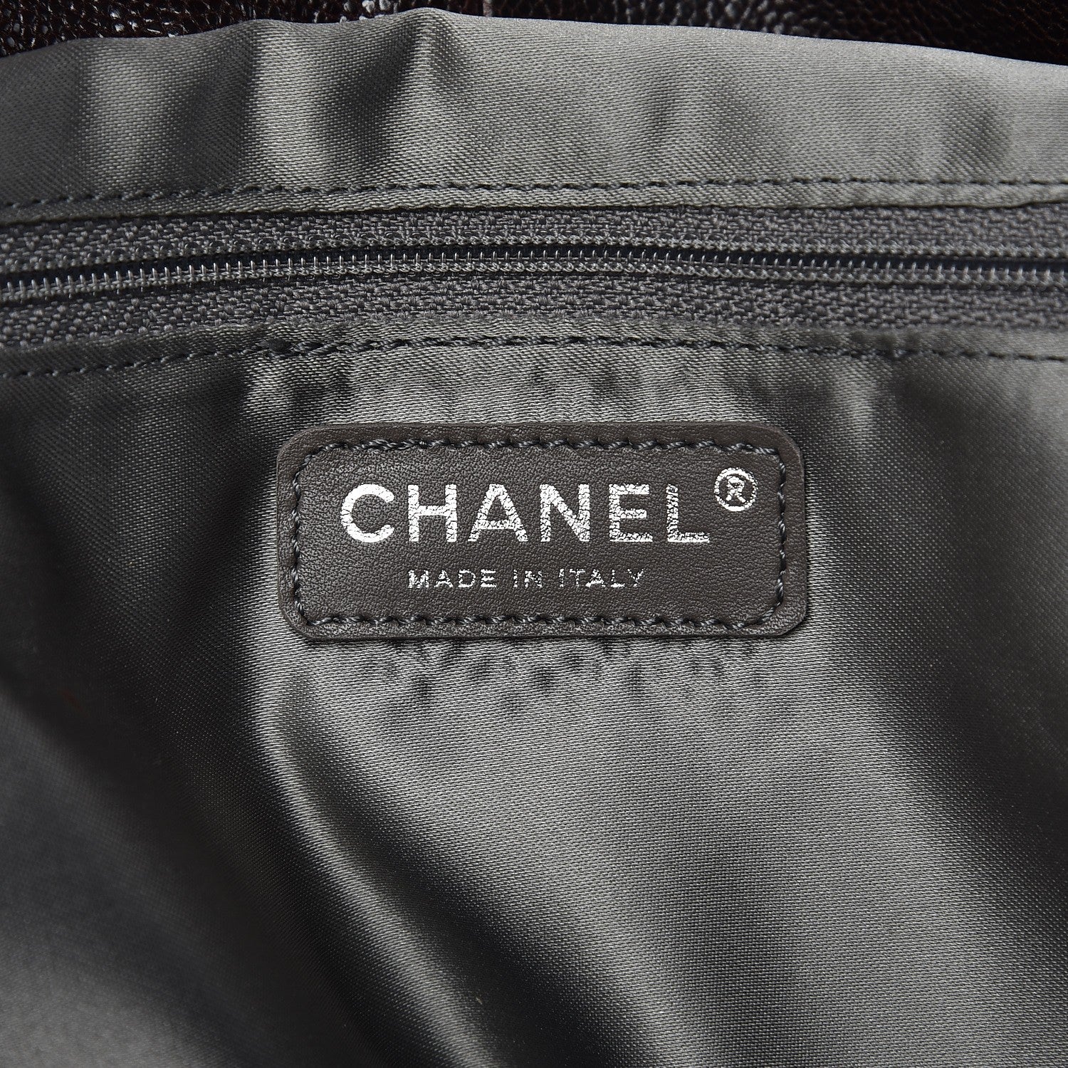 Chanel Caviar Quilted Mademoiselle Satchel Brown 7 of 17