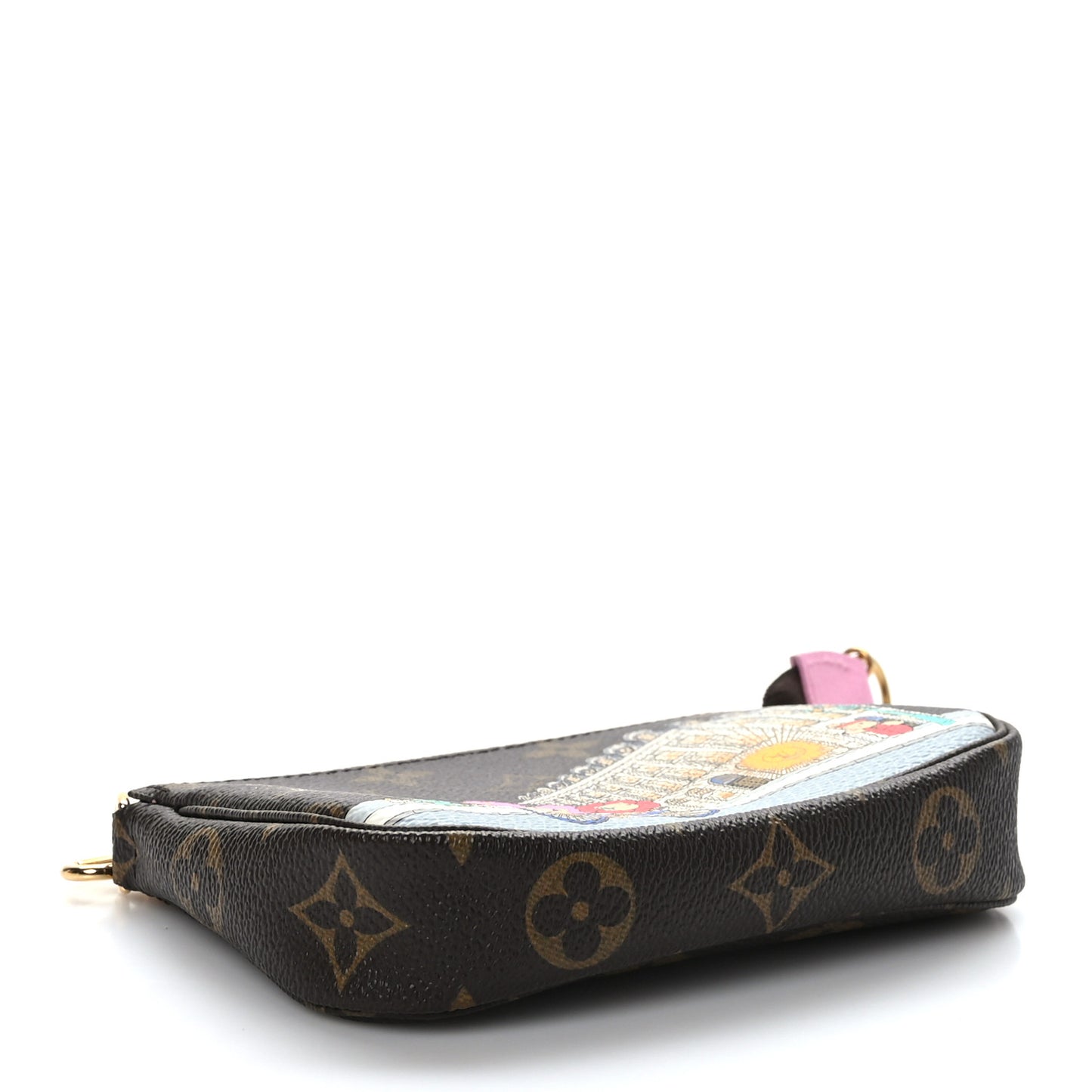 Monogram 2022 Christmas Animation Paris Mini Pochette Accessories Pink