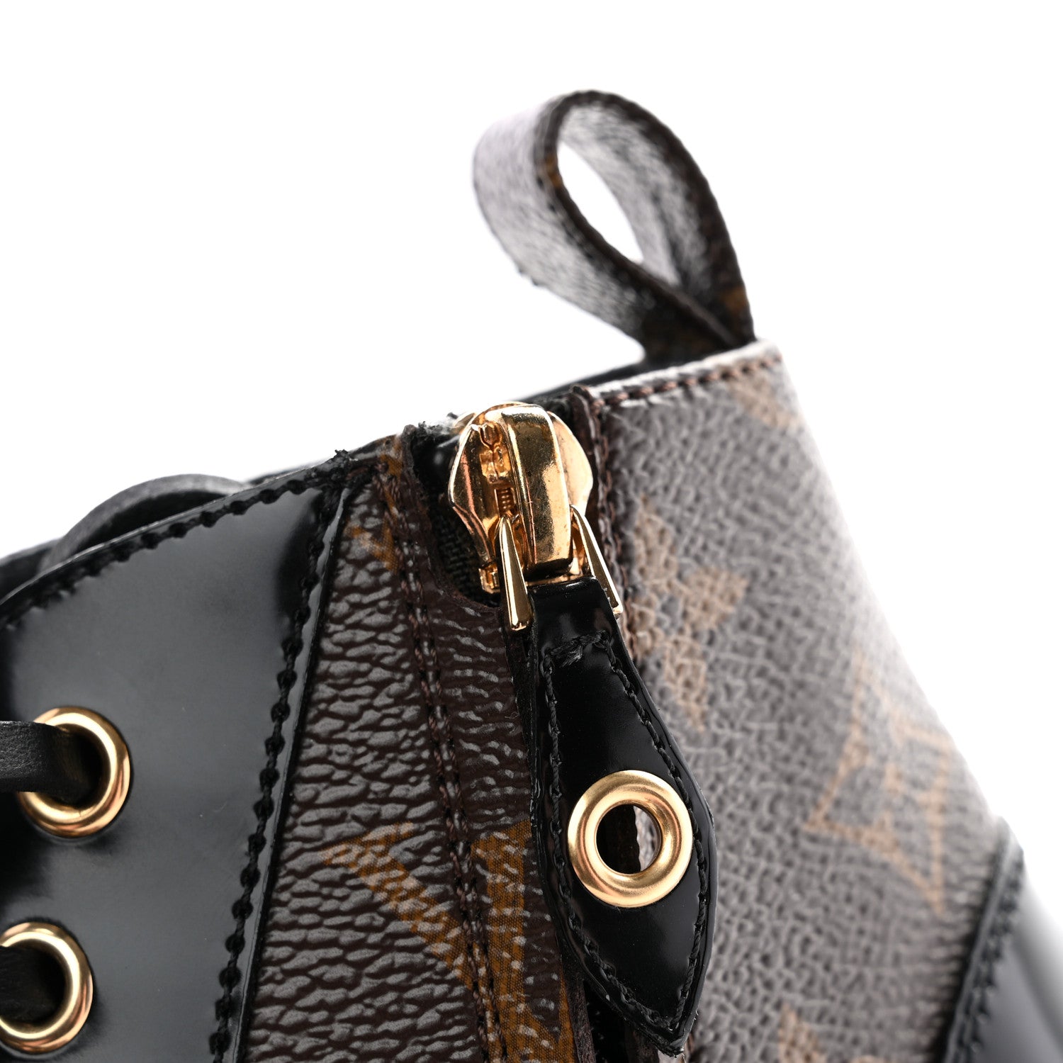 Louis Vuitton Patent Calfskin Monogram Star Trail Ankle Boots 37 Black 9 of 9