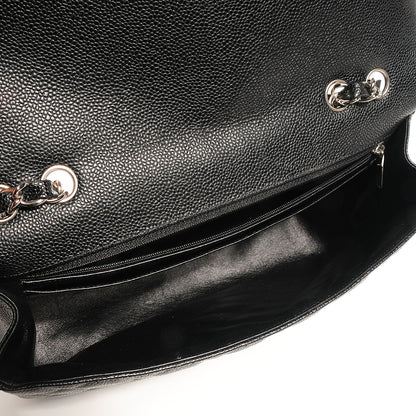 Chanel Caviar Jumbo Single Flap Black 6 of 9