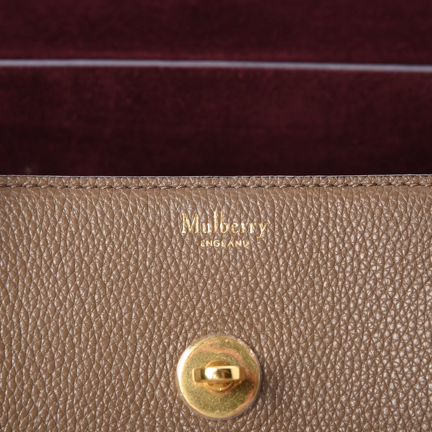 Natural Grain Calfskin New Bayswater Clay