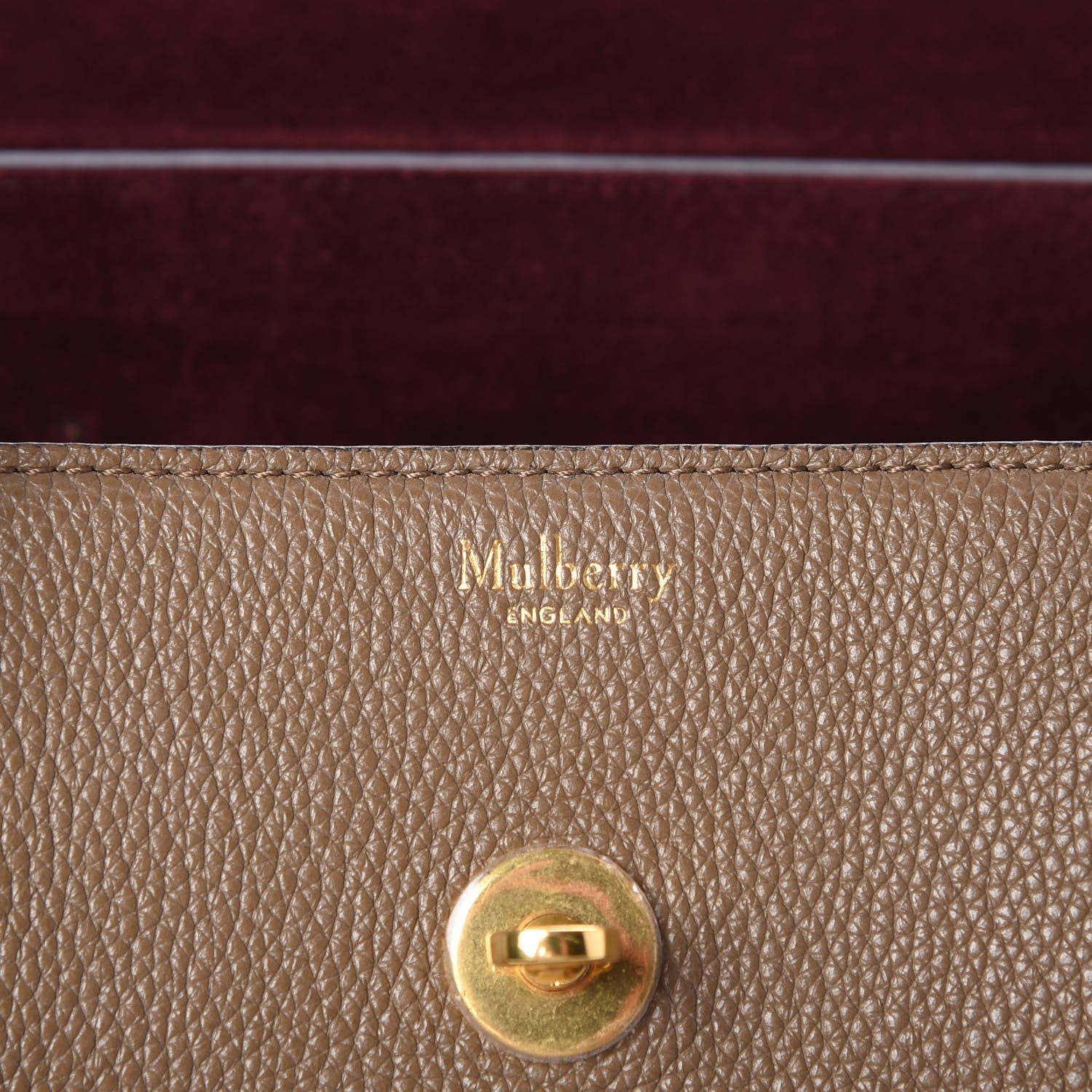 Mulberry Natural Grain Calfskin New Bayswater Clay 6 of 8
